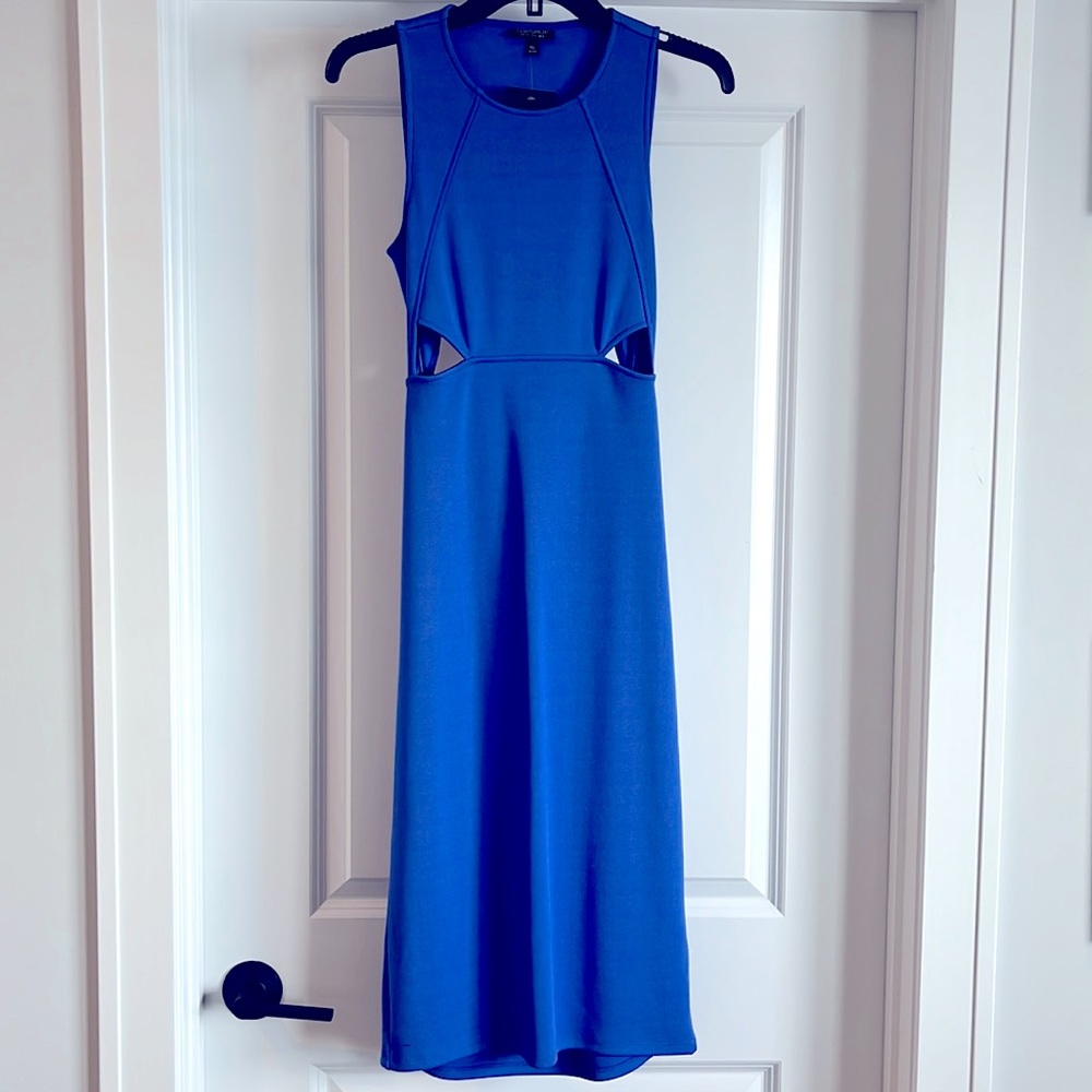 Topshop Blue Cut-out Dress NWT